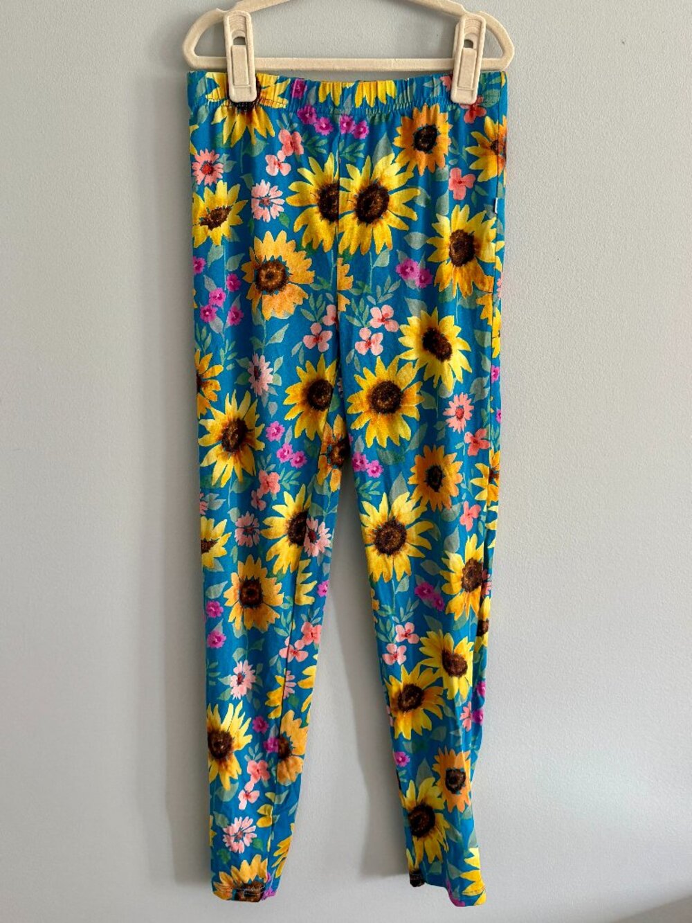Little Sleepies Retired Sunflower Fields Bamboo Leggings Size 8